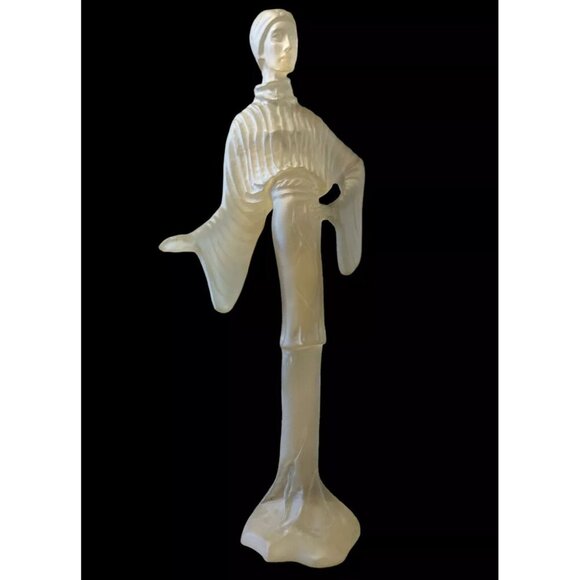 Sculpture AUSTIN PRODUCTIONS Lucite Vintage 19" Tall Female Figurine 1980s - Picture 9 of 9